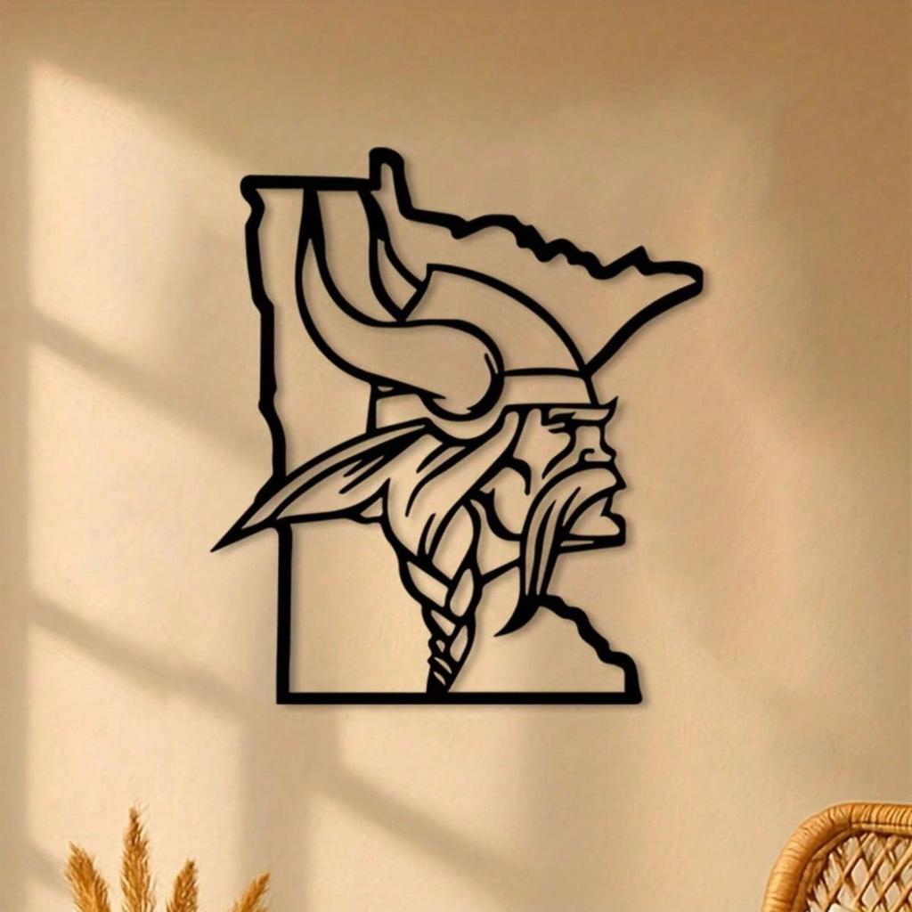 Minnesota Metal Wall Art Sports Team Decor Sculpture Living Room Gift