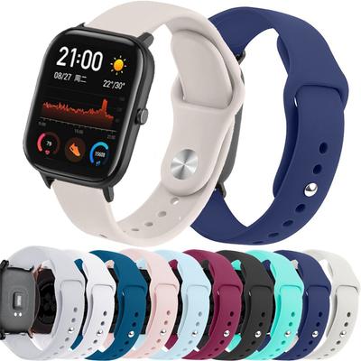 20mm/22mm Uhrenarmbänder Für Amazfit GTS 4/3/2/2e/Mini/GTR 42mm/GTR 4/3 Pro Silikonarmband Amazfit helio/balance 2 bip 5 6 Band