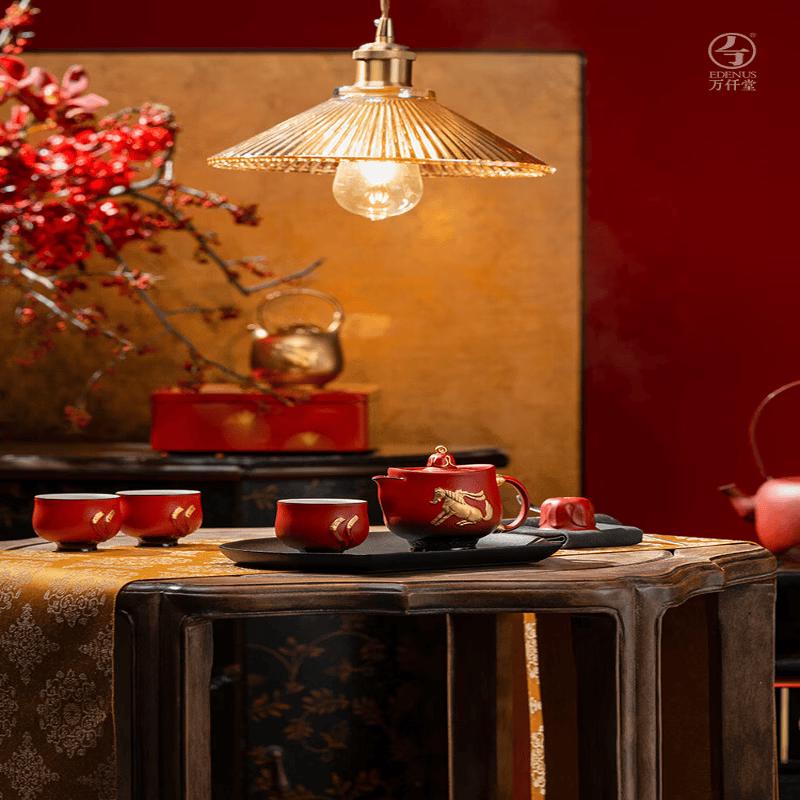 Edenus Dancing Horse Ceramic Tea Set