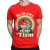 AweTism Pride Education Special Tee Be Awe Of My Tism Uniqueness Graphic 100 Cotton TShirt aAutism Racoon Tops Tees For Unisex