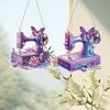 2pcs Sewing Machine Theme 2D/Flat DIY Hanging Diamond Art Kits Diamond Painting Set Diamond Art Pendant Wall Door Decoration