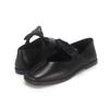 Barbara Leather Ribbon Mary Jane Flat 1cm Bbj135bk