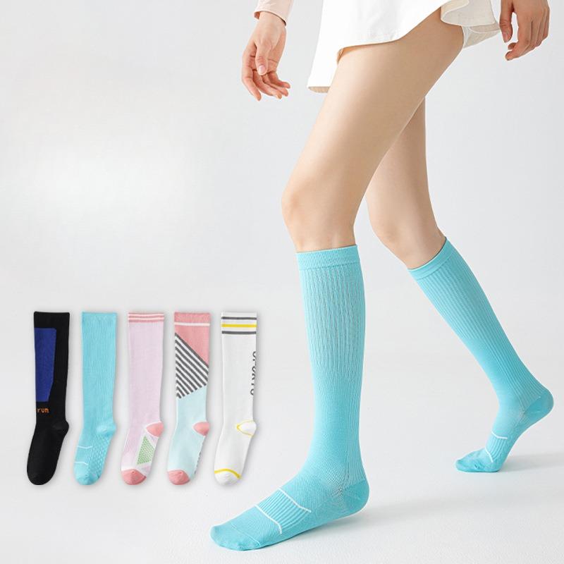 Ladies Spring and Autumn Professional Jump Rope Running Yoga Fitness Strong Lean Leg Long Cylinder Exercise Pressure Calf Socks