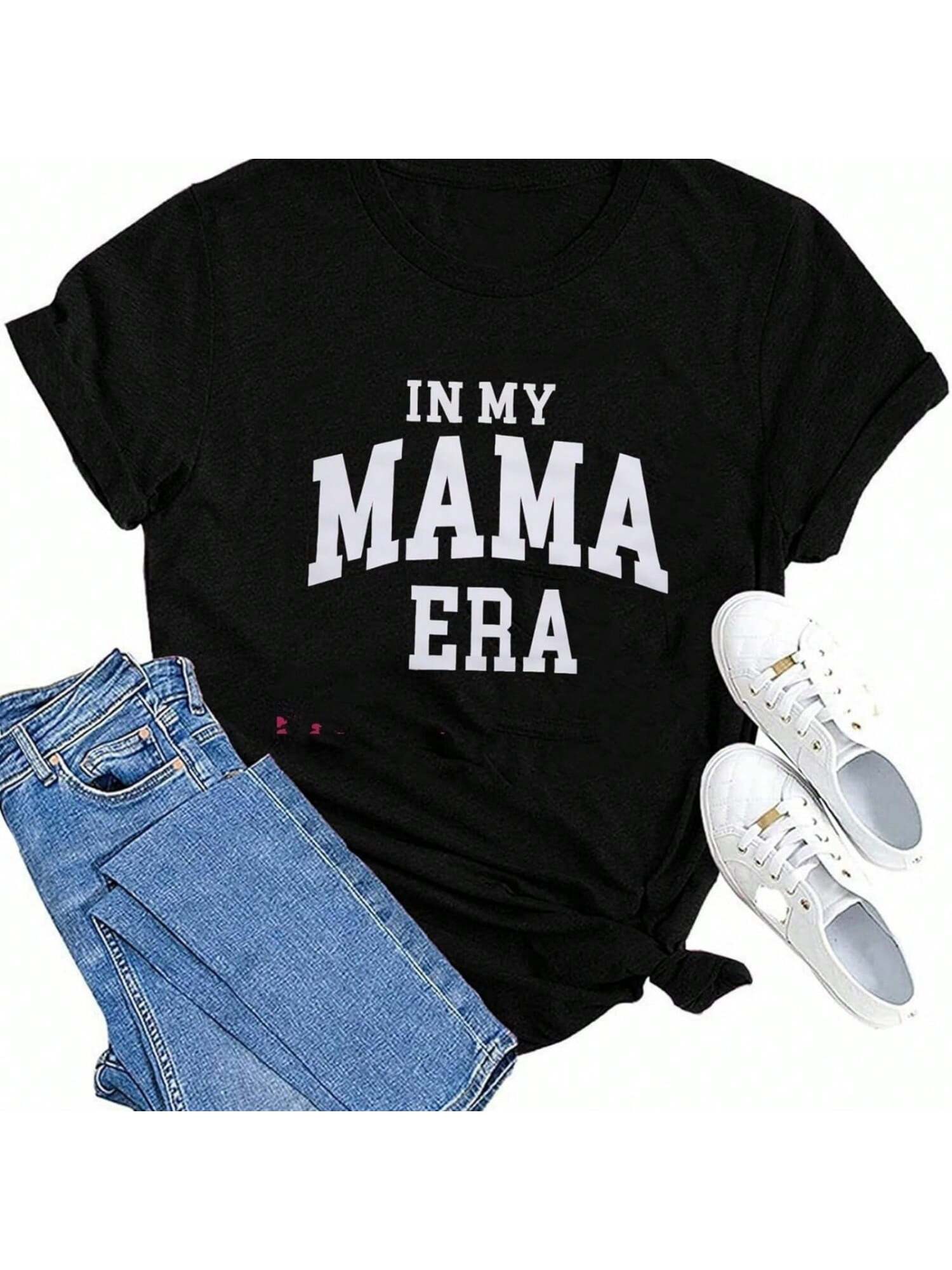Mama Mommy Mom Bruh Shirts Wounisex Mama T-Shirt  Mama Shirt Funny Short Sleeve Tees Top S разноцветный
