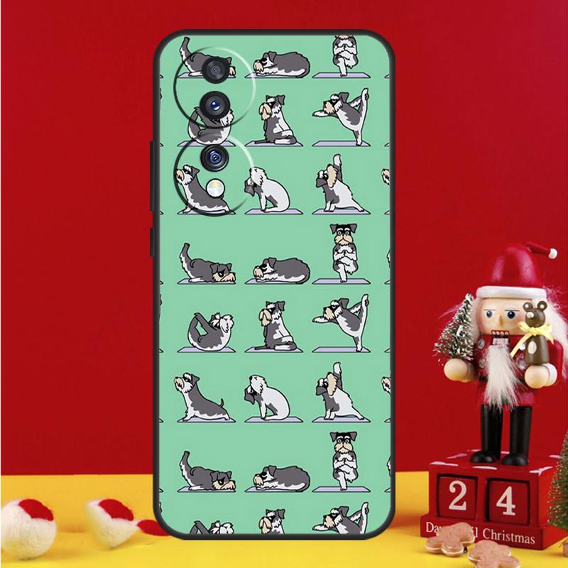 

Cartoon Schnauzer Dog Case For Honor Magic 7 6 5 Pro V5 Honor X9c X9b X9a X8a X8b X7a 50 70 90 200 400 Lite Cover Honor Magic7 Pro