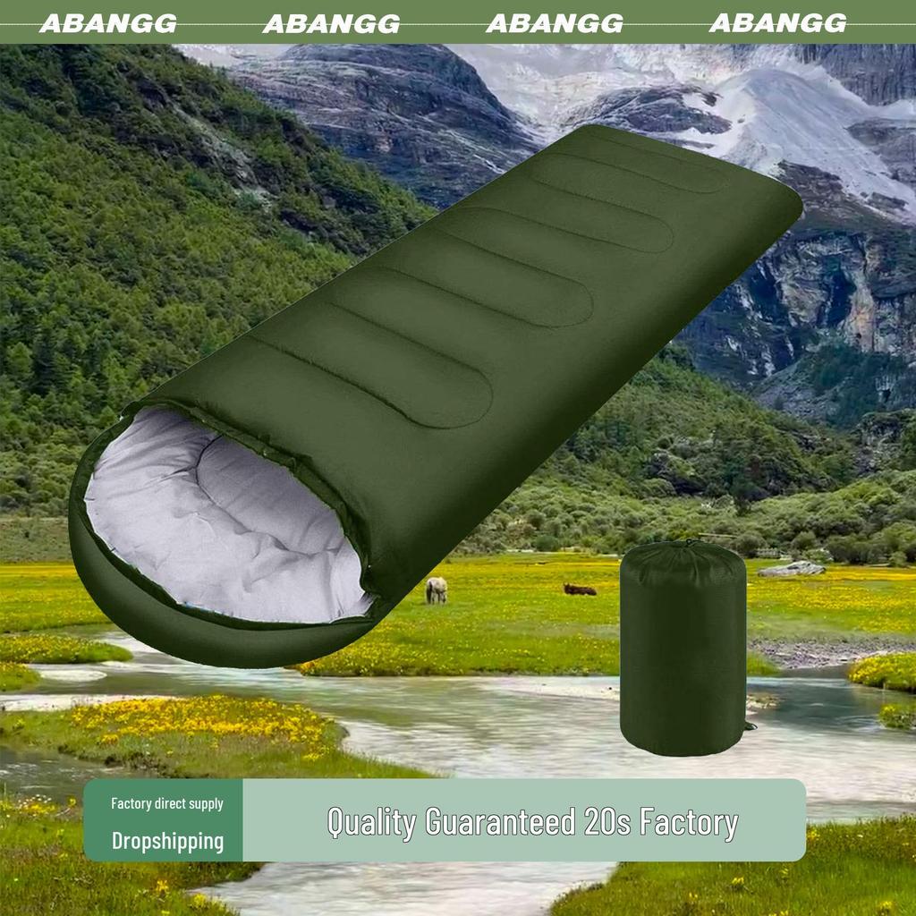 Portable Thickened Warm Polyester Sleeping Bag for Outdoor Use In Spring and Autumn