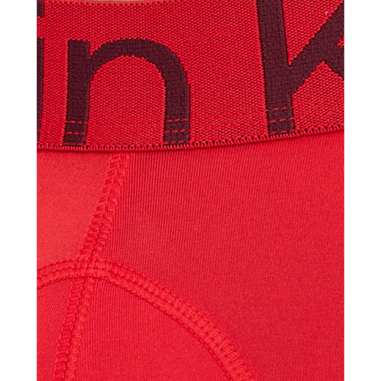 Calvin Klein Low Rise Letter Print Boxer Briefs Men underwear Raspberry NB3656-XAT