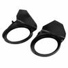 For BMW 3 Series E46 M3 2000-2006 MT Front Bumper Lower Mesh Fog Light Frame Fog Lamp Grille Honeycomb Design Direct Fit