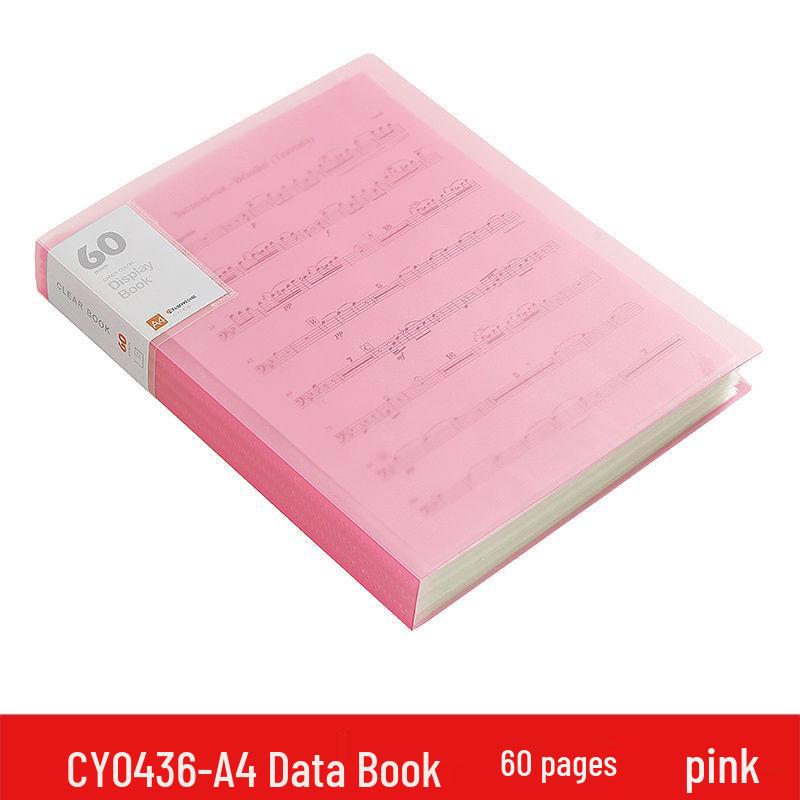 A4 Transparent Multilayer Insert Pockets Folder for Student Documents & Certificates
