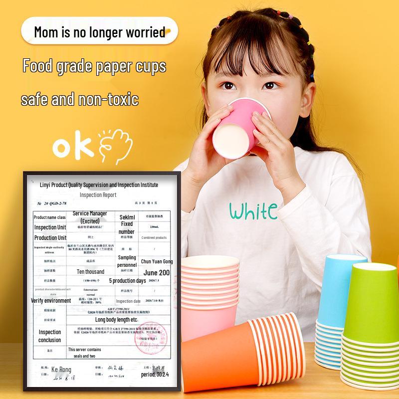 Children's DIY Craft Kit: Eco-Friendly Color Paper Cups for Kindergarten Art Projects