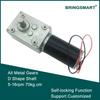 Velkoobchod A58SW31ZY 7-470ot./min DC 24V Šnekový převodový motor 1.6-70kg.cm Vysoký točivý moment D hřídel 12V Motor Otočný stůl Dveře Samozamykací