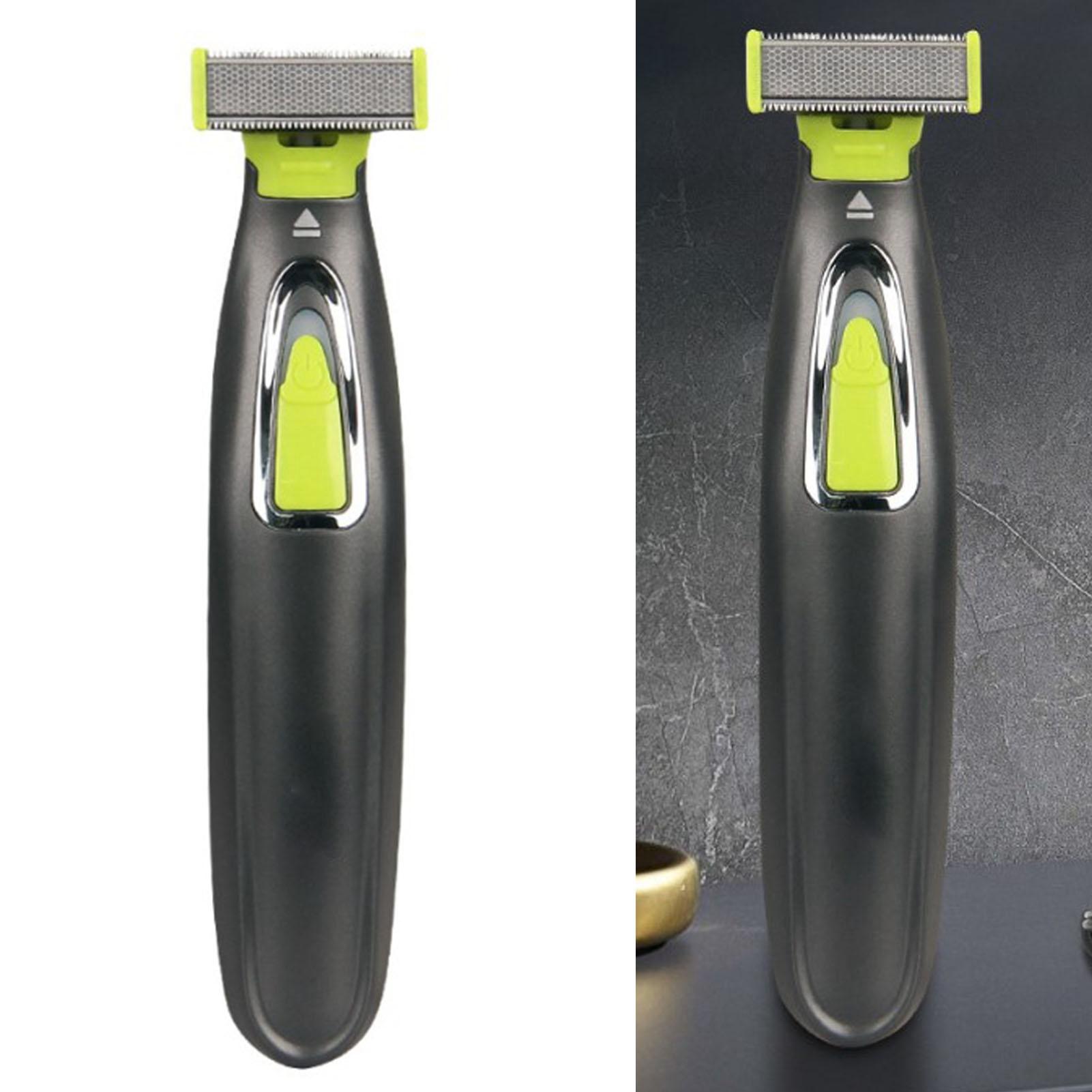 

Электрический триммер для бороды USB-зарядка Низкий уровень шума Двусторонние зубцы Моющийся Инструмент для стрижки бороды для мужчин для дома и путешествий