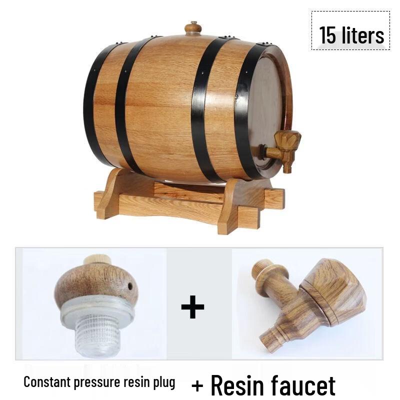 Solid Wood Oak Wine Barrel