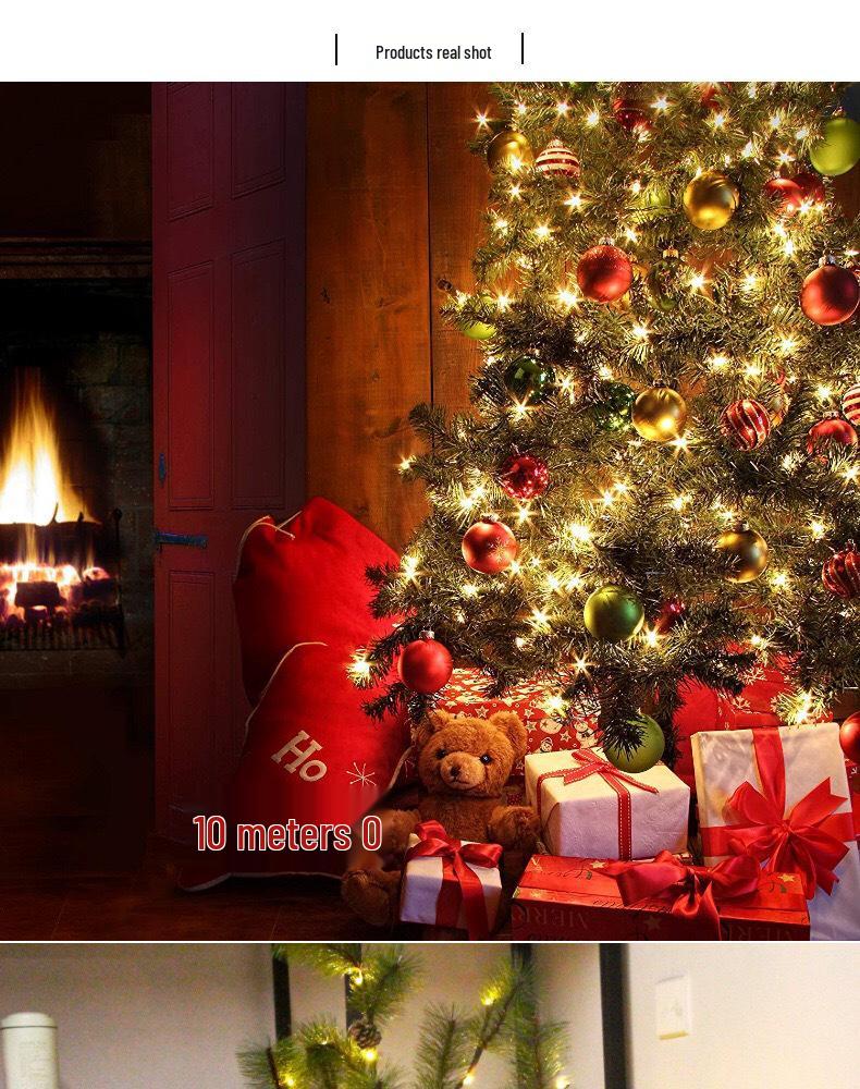 Outdoor Waterproof LED Bubble String Lights - Holiday Decorative Mini Christmas Tree Lights