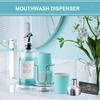 Mouthwash Dispenser for Bathroom Organizer with Cup Holder Detachable Acrylic Mouthwash Container 16 Oz,Mouth Washer Dispenser