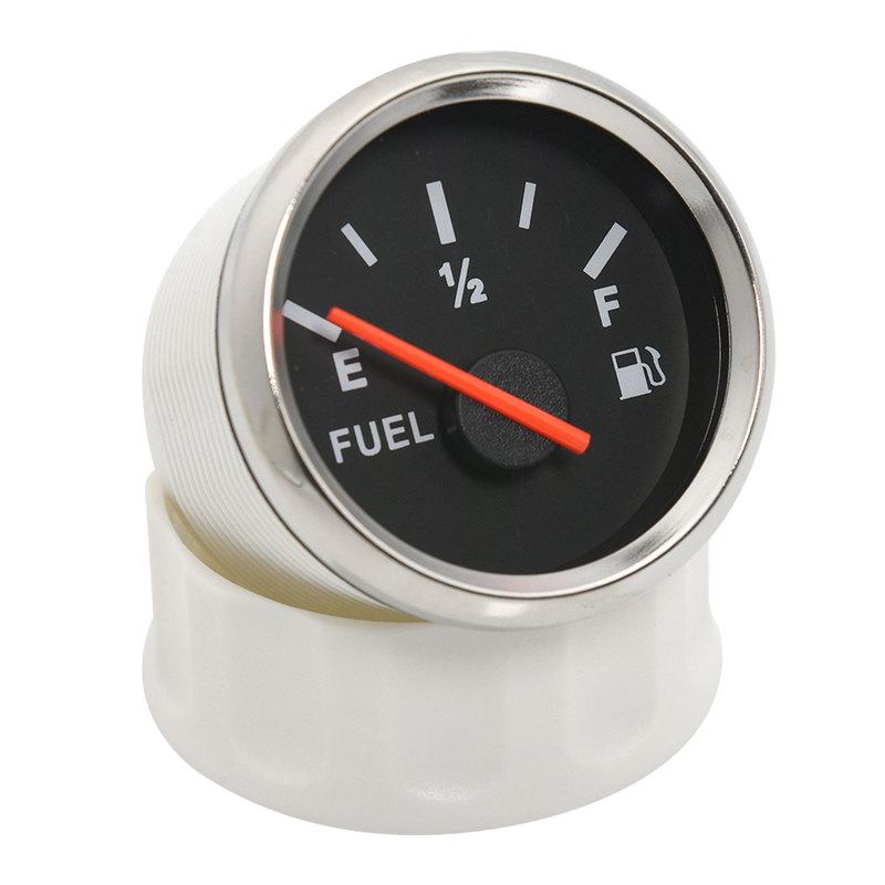 52mm Fuel Level Gauge with Red Backlight for 0~190 Ohm 240~33ohm Fuel Level Sensor Universal Boat Car Truck RV Instruments