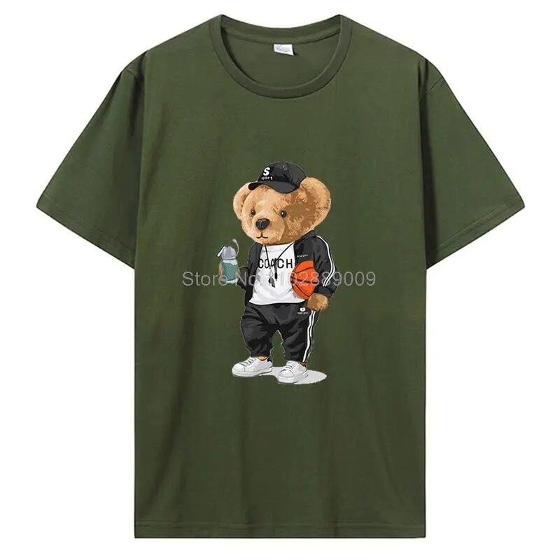 

Забавный плюшевый мишка с принтом, женская футболка унисекс, летняя хлопковая повседневная футболка, топы унисекс, футболки с героями мультфильмов, футболка унисекс, уличная одежда 3XL
