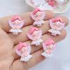 10/20Stuks Hars Kawaii Cartoon Engel Meisje Flatback Steen Interieur Prinses Fee Beeldje Plakboek Diy Accessoires Ambachten
