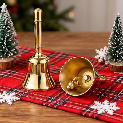 Yousheng Triple Moon Pentacle Hand Bell Meditation Ceremony Tarot Readings Altar Brass Bell Wedding Animal Training Dinner Musical Teaching Call Bell