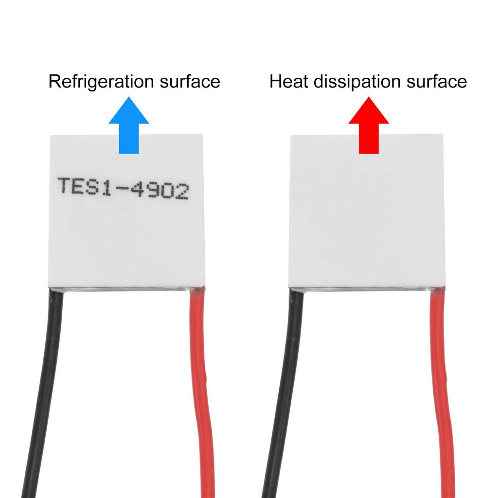 Uxcell TES1-4902 Semiconductor Cooling Tablet 6V 2A 6.5W Heatsink Thermoelectric Cooling Module 20x20mm