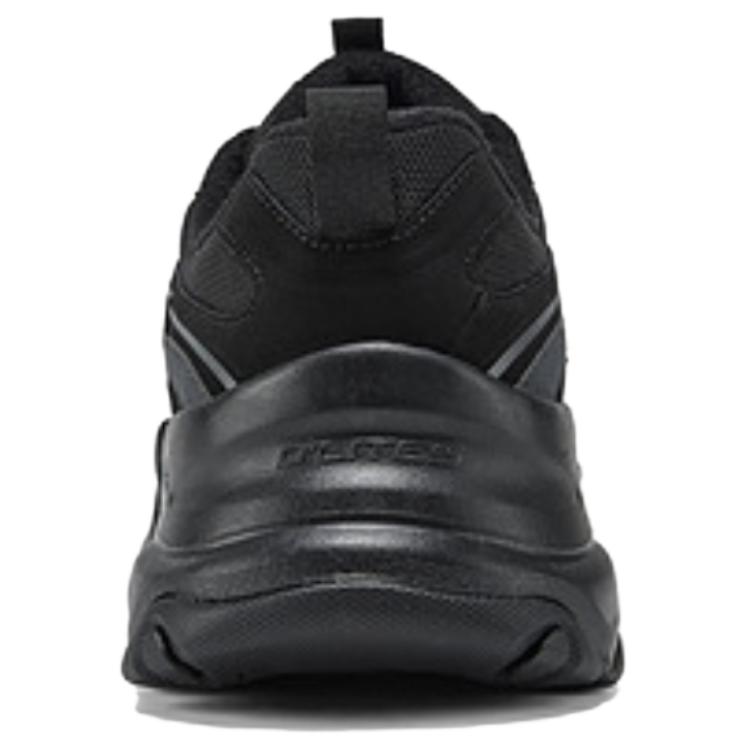 Skechers DLites 5.0 Panda Shoes Comfortable Versatile Shock Absorbing Durable Supportive Lightweight Increased Height Low Top Dad Shoes 232492-BBK