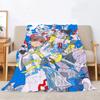 Mika Pikazo Nap Blanket King Size Interior for Home Beach Towel Fluffy Soft Blankets &amp; Throw Luxury Bedding Knitted Plaid Knee