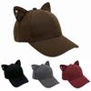 Sun Protection Baseball Cap 3D Cat Ears Baseball Hats Sport Trucker Hat  Spring and Summer