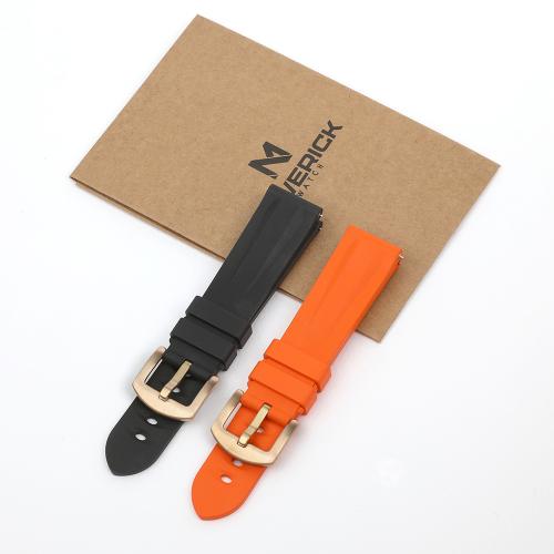 [LANTZ] LANTZ 20 мм Оранжевый Резиновый Ремешок MAVERICK WATCH NONE