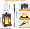 Solar Lanterns Outdoor Waterproof, 2 Modes LED Flameless Candle Hanging Light for Patio Yard Tree Decor