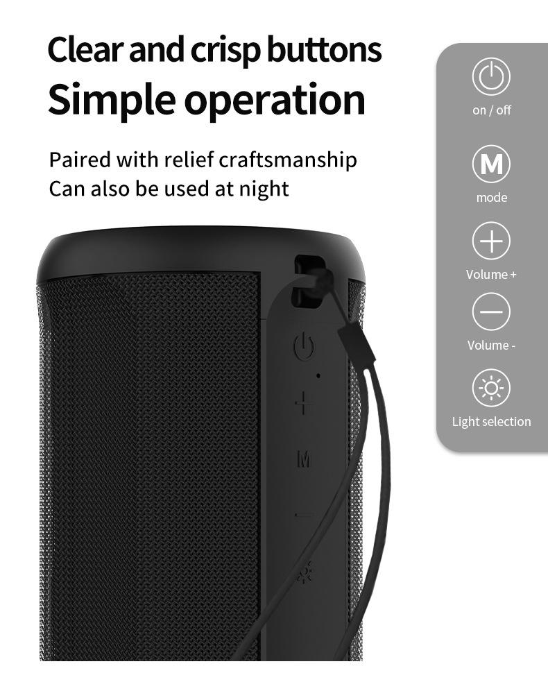 2026 Mini Fabric Bluetooth Speaker - Wireless, TWS Interconnection, Stereo, Portable, Colorful