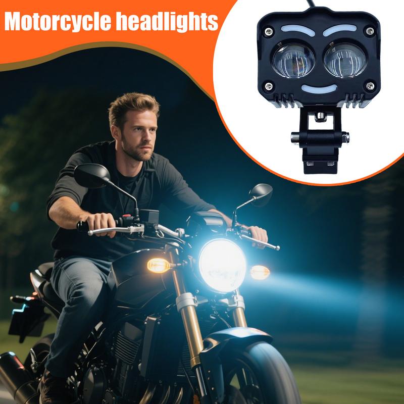 LED Motorcycle Headlight High Brightness Front Light Energy Efficient Waterproof Driving Headlamp With Adjustable Angle