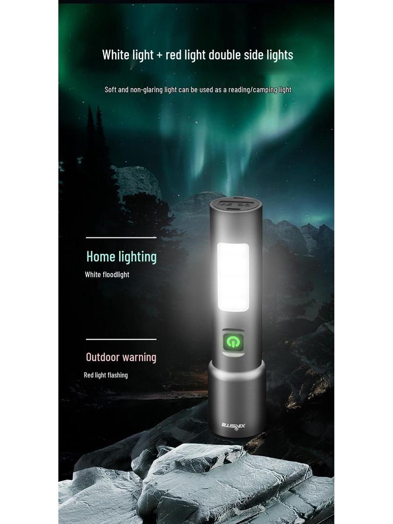 Rechargeable Long-Range Zoomable Mini Flashlight for Cycling and Outdoor Survival