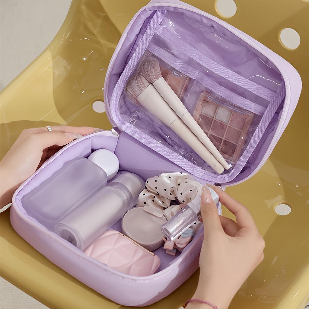 Soft And Fluffy Large-Capacity Bag Multicolor Solid Multifunctional Storage Bag With Zipper Cloud Travel Organizer Down Cute And Elegant Women's Bag