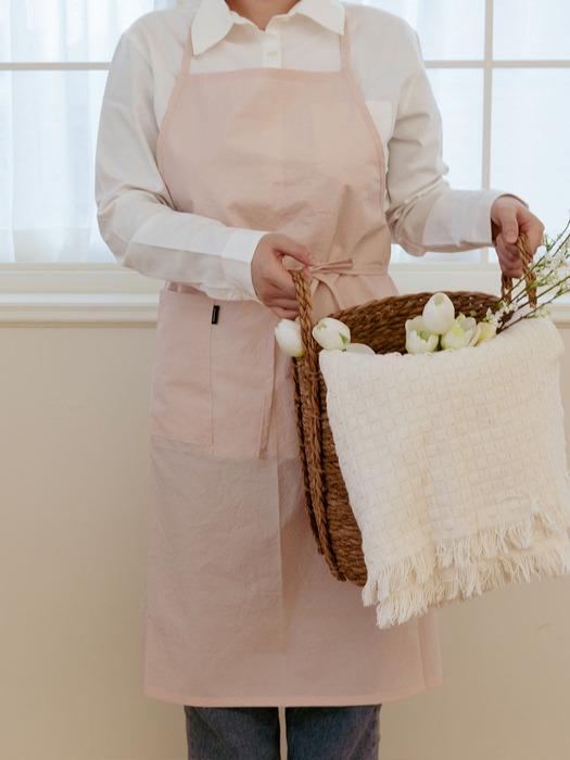sosomoso lightweight cotton apron pink