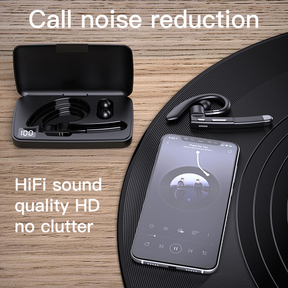 Wireless Earphones Built-in Dual Mic Noise Canceling Bluetooth-compatible 5.1 Earphone Earpiece With 500mAh Charging Case