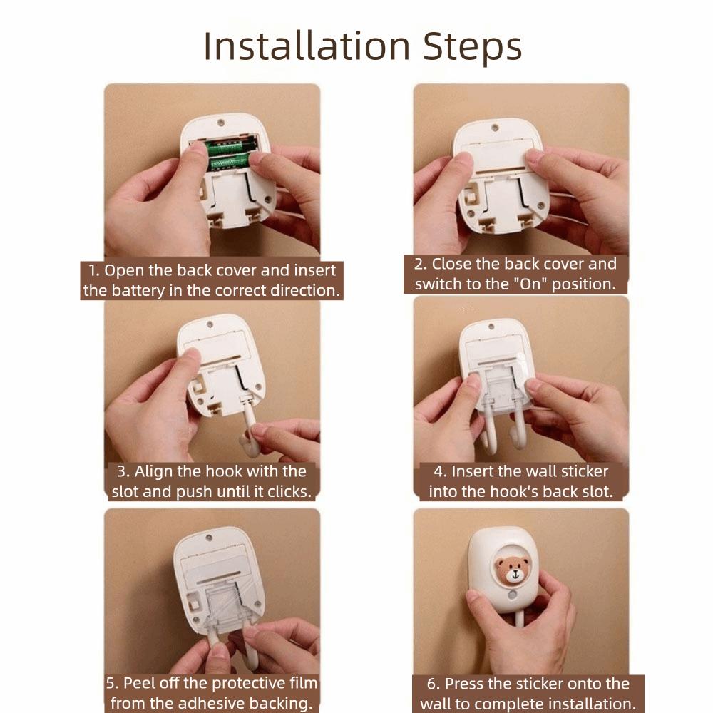 Automatic Intelligent Sensing Go Out Reminder Plastic Key Hook Smart Voice Reminder  Forget Keys