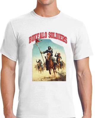 Buffalo Soldiers 9th 10th Cav T-Shirt for Men Apparel Short Sleeve Clothing OOAK