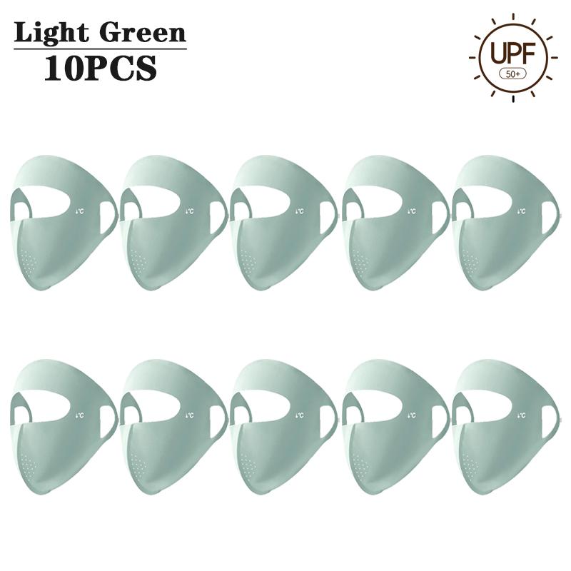 1-10PCS 2025 Summer Full Face Mask UV Sun Protection for Men Women Outdoor Travel Cycling Beach Elastic Breathable Face Cover