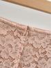 Light Luxury Nude Pink Lace High-Waisted Midi Pencil Skirt for Women – Flirty, Alluring, Figure-Hugging Autumn/Winter Style