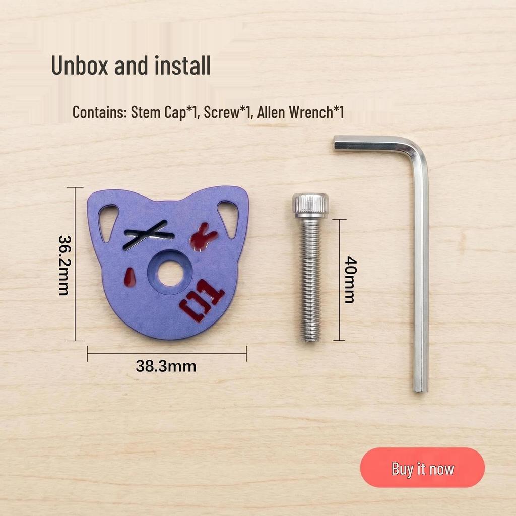 EVOSID Custom Waterproof CNC Stem Cap for Mountain and Road Bikes