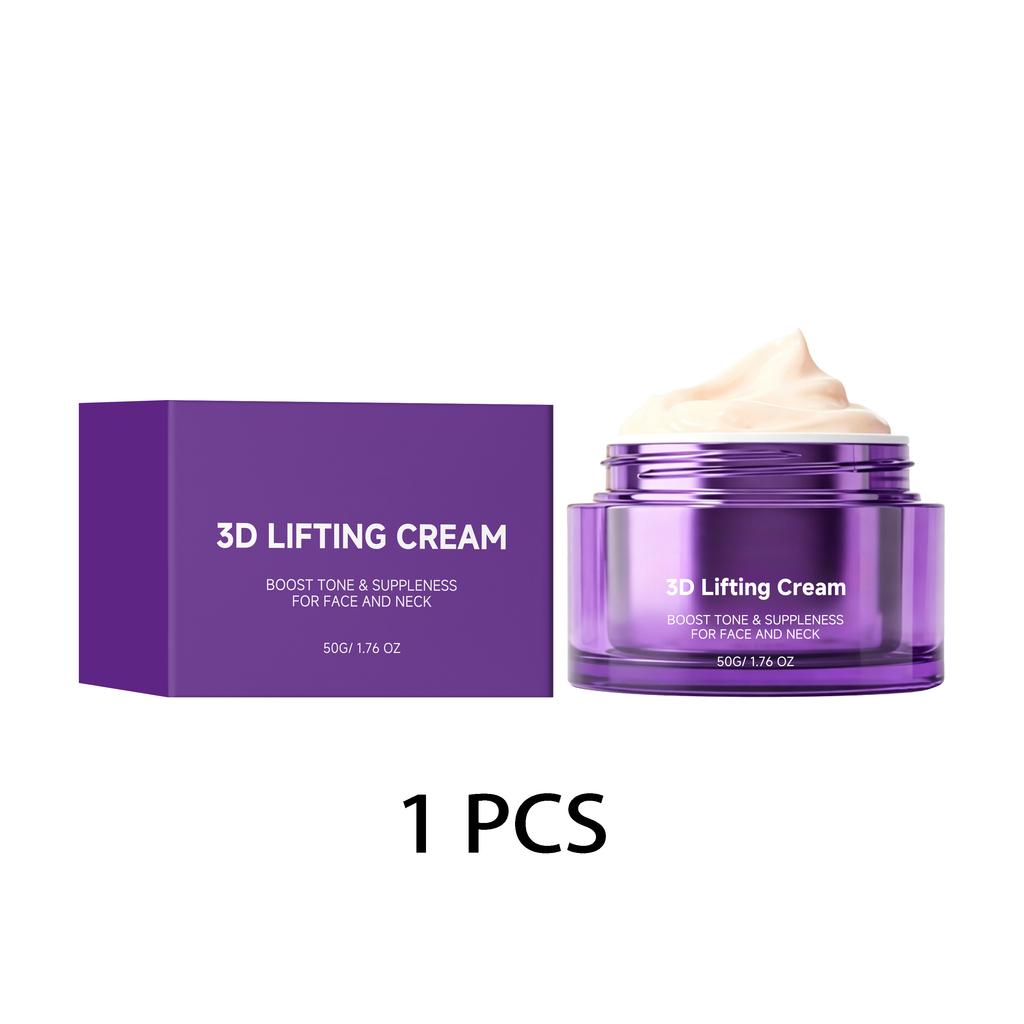 3D Lifting Cream Face Neck Facial Cream Moisturizer Nourishing Hydrates Skin Boosts ElasticDaily Day Night Neck Skin Care Cream