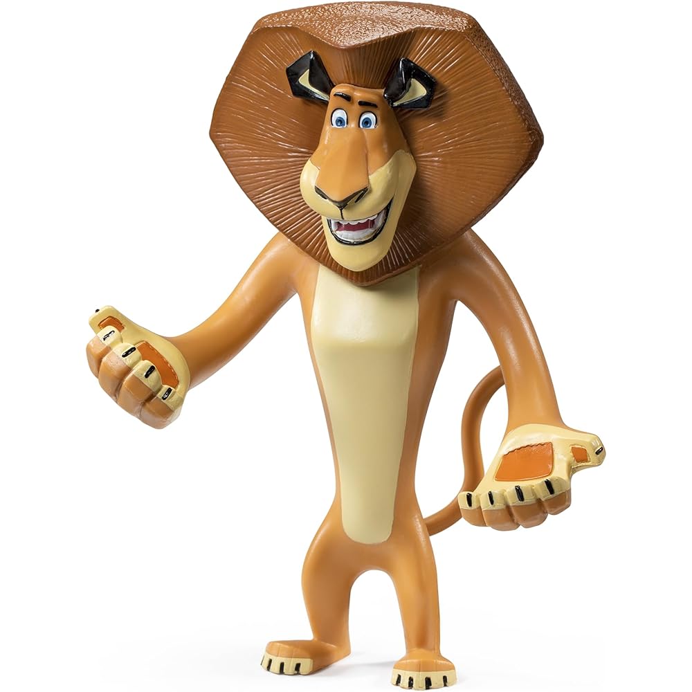 Noble Collection Madagascar Alex Flexible Figure Toy 15cm