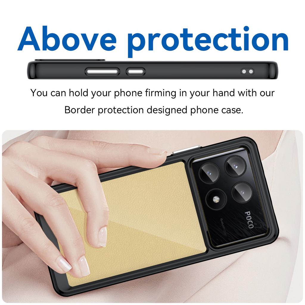 For Xiaomi Poco X6 Pro 5G/Redmi K70E 5G Case TPU Frame Clear Acrylic Back Cover