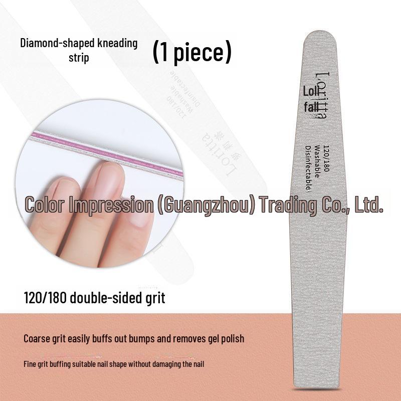 Pilă de unghii Lolita lavabilă, rezistentă la uzură: Bandă Abrazivă de Calitate Profesională pentru Salon pentru Îndepărtarea Ojei