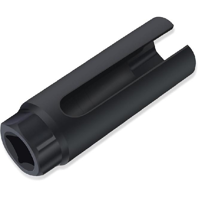 Гнездо для датчика кислорода, 7/8 дюйма Гнездо для датчика O2 для автомобильных сменных датчиков кислорода, Размер отверстия 0,65  Инструмент для снятия датчика O2 для быстрой Small