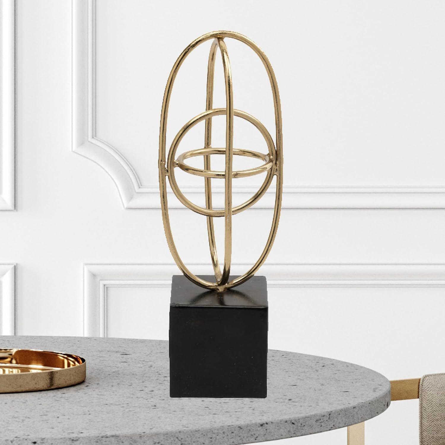 

Золотая Небесная Гармония Металл 24СМ Антикварная Ручная Скульптура Настольные Артефакты Выставочные Экспонаты Предметы для Домашнего Декора Гостиная