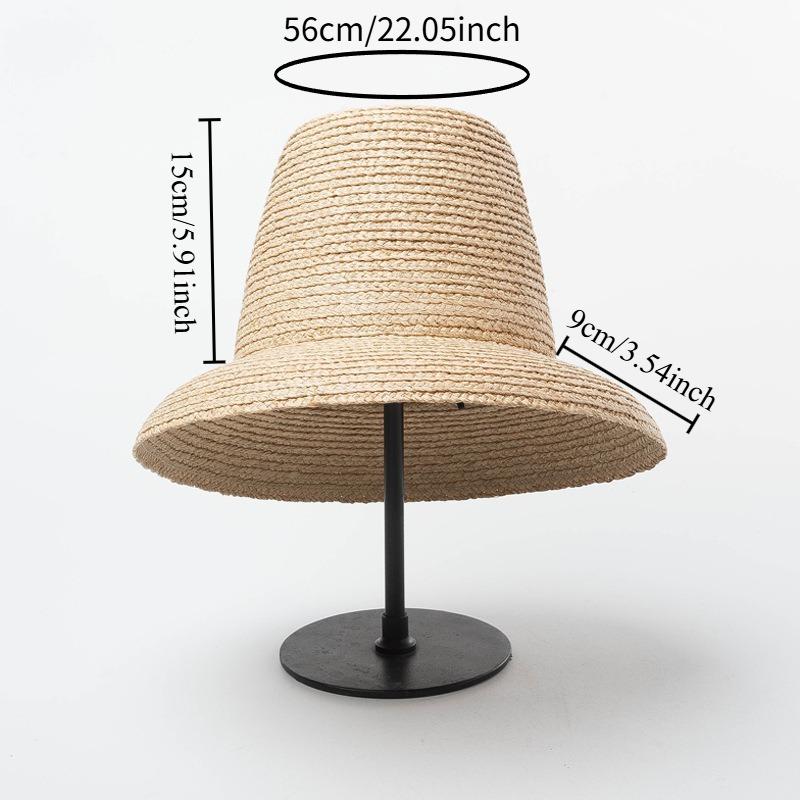 Retro 15cm Hoher Raffia Zylinderhut Für Damen Mode Strandurlaub Sonnenhüte Bühne Laufsteg Fotografie Filzhüte Sommer Neu