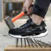Men's Rotating Button Safety Shoes Air Cushion Men Boots Steel Toe Work Sneakers Indestructible Shoes Puncture-Proof Work Boots