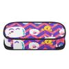 Large Capacity Pencil Case Casual 300D Polyester Zipper Closure with Mesh Pocket Removable Divider and Pen Slots for Boys Girls