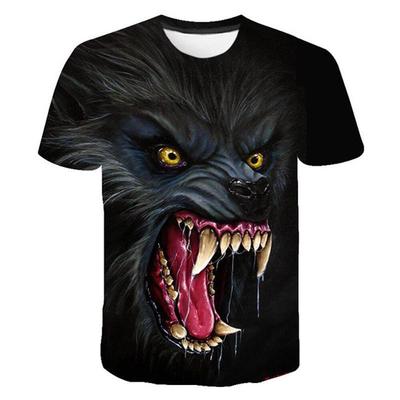 3D T Shirt Wolf Neue Sommer Männer Damen Kinder Casual Kurzen Ärmeln Mode Druck T Shirt Tops Jungen Mädchen Kinder coole T Shirts